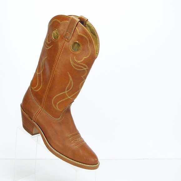 Shoes Men Acme Faux Leather Cowboy Boots Made In Usa Poshmark